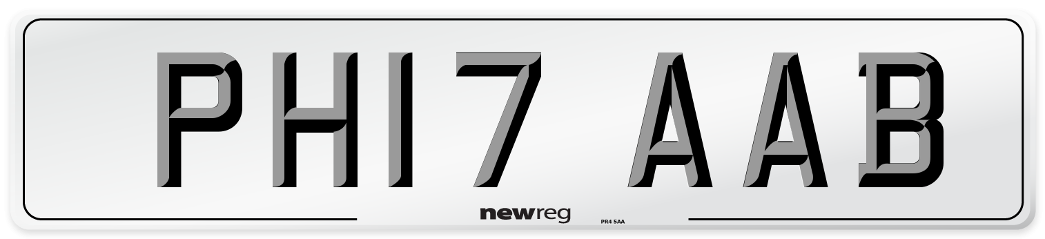 PH17 AAB Number Plate from New Reg